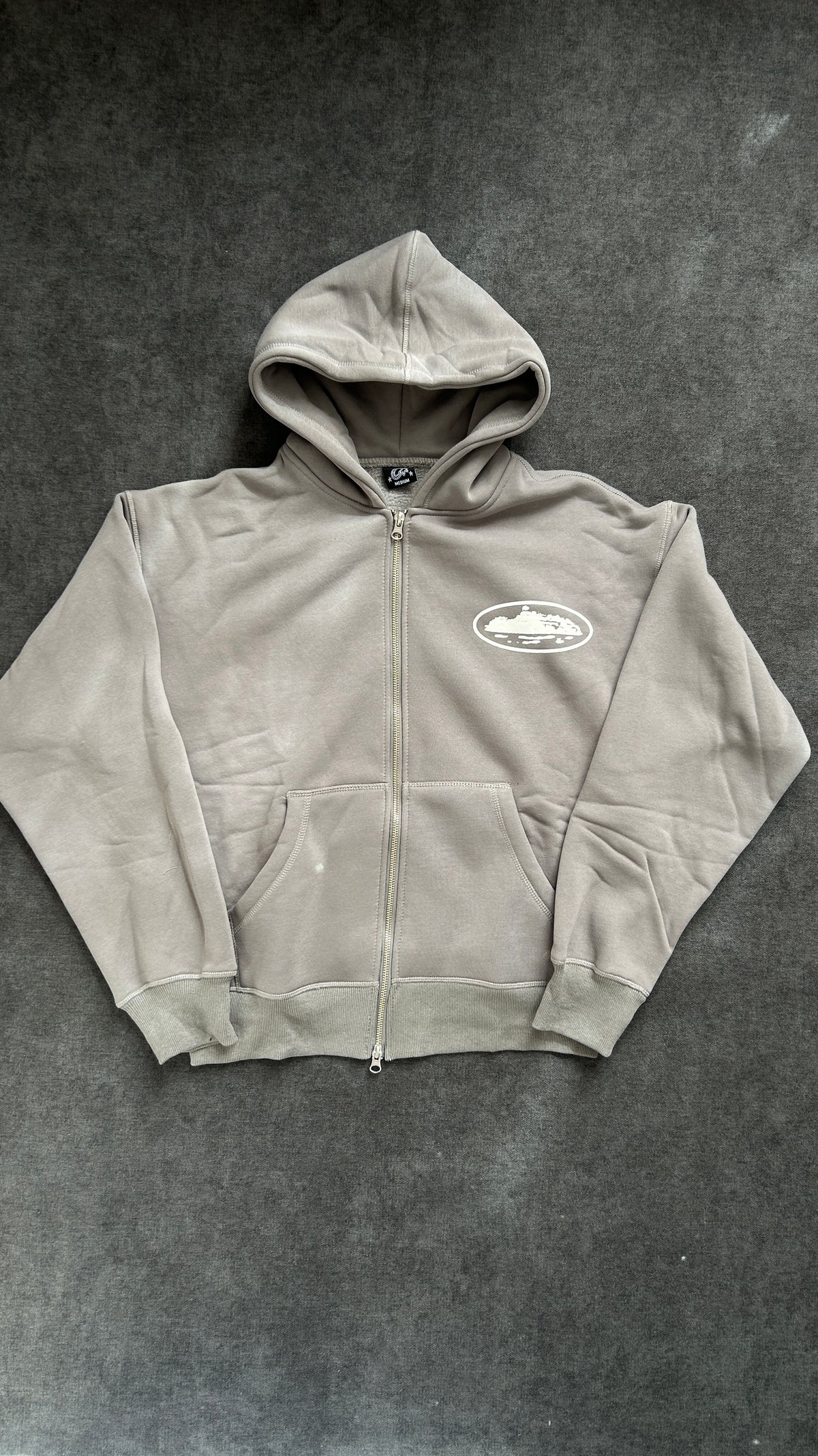 Corteiz Island Puff-print Zip Up