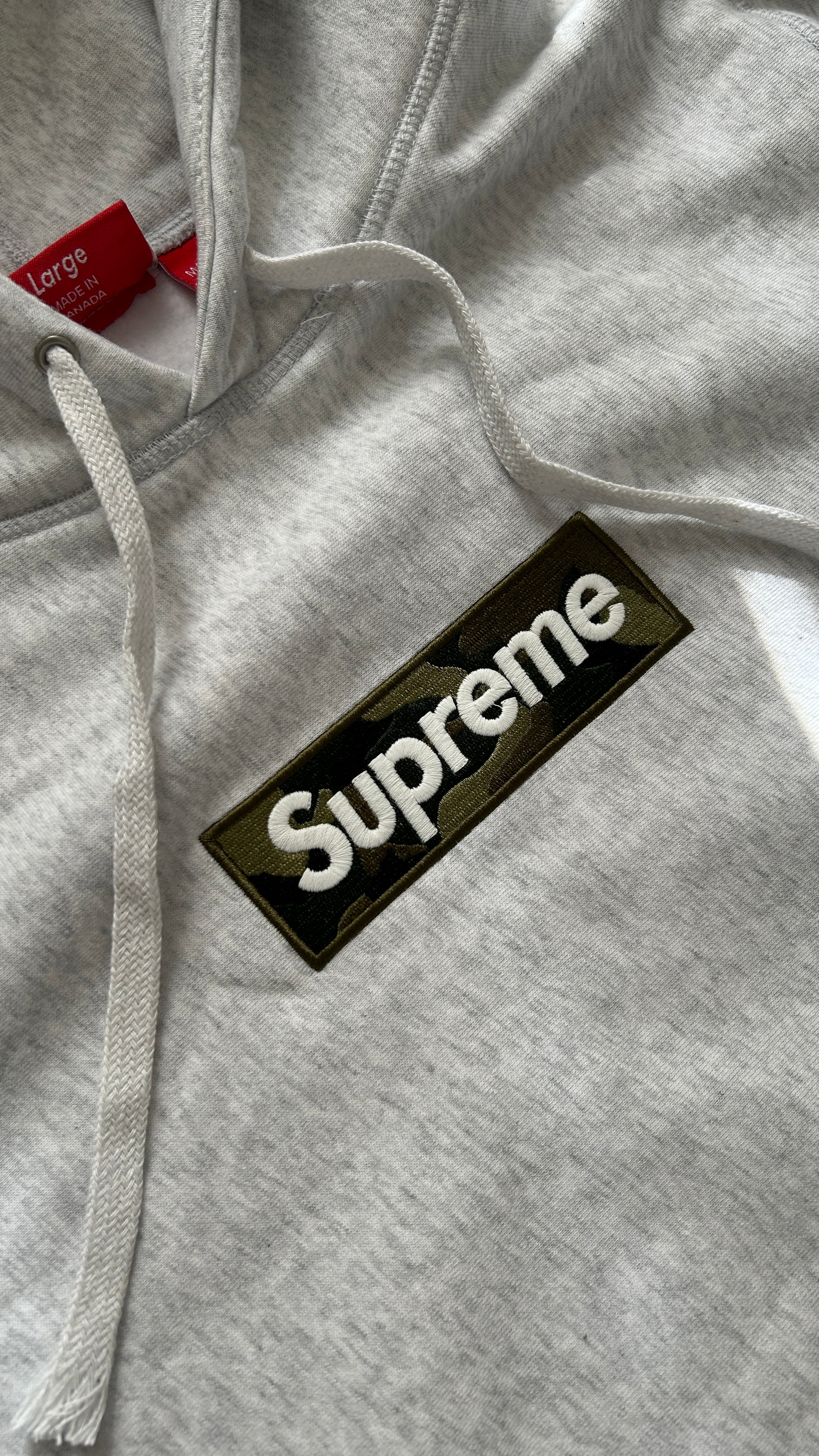 Hoodie Supreme Box Logo Camo