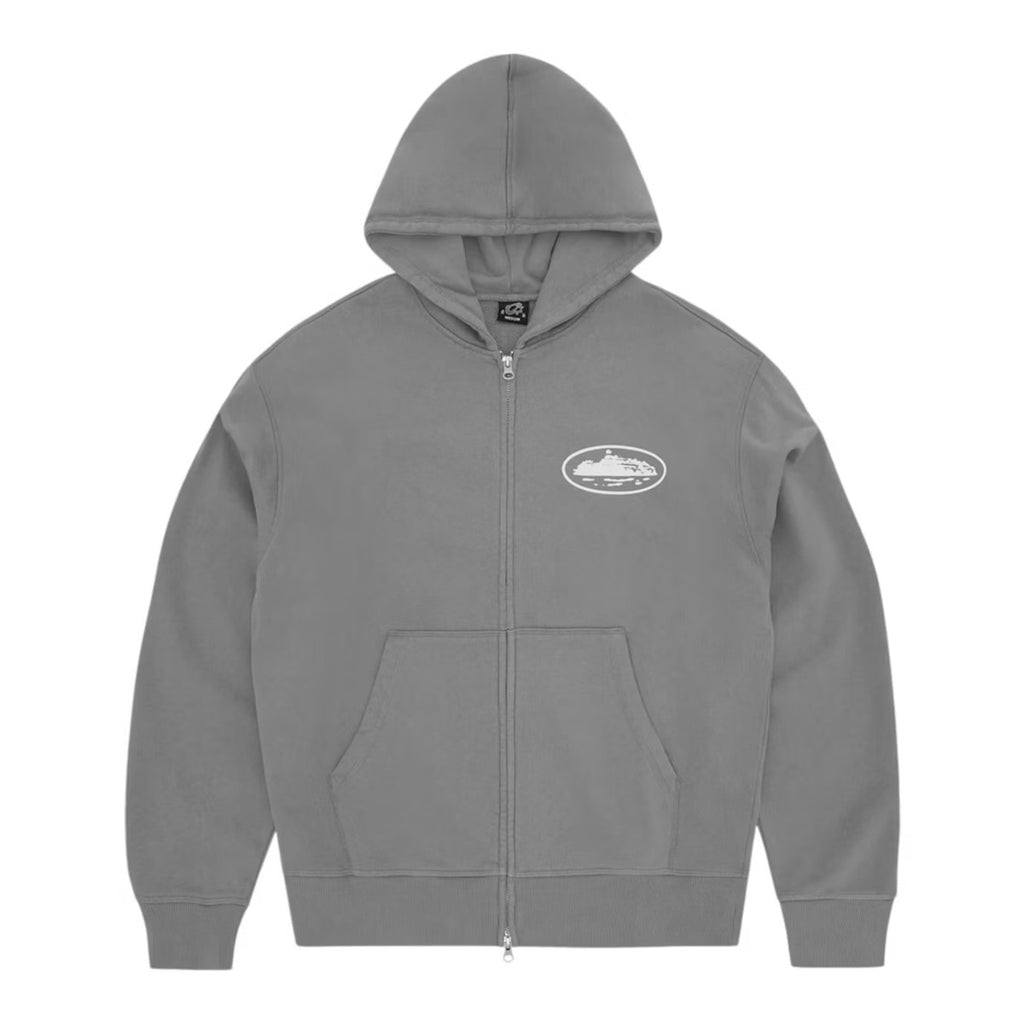 Corteiz Island Puff-print Zip Up